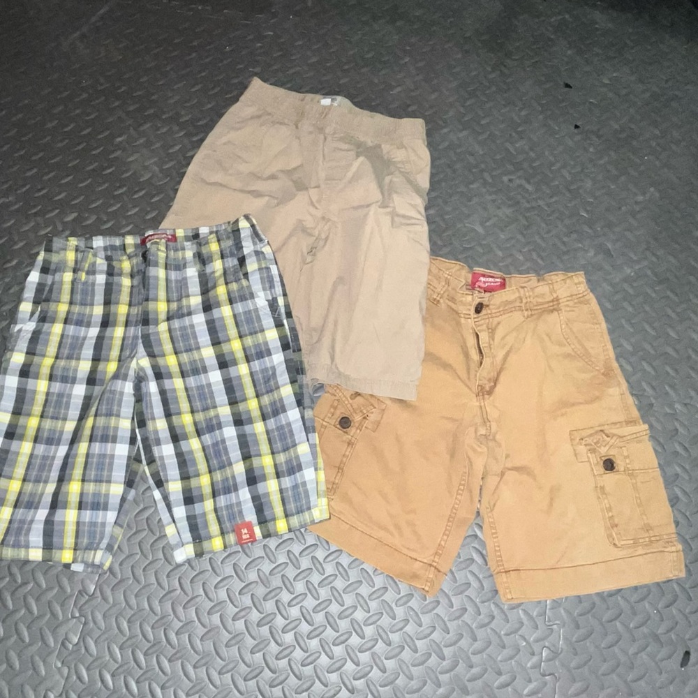 Boys 3 pair of shorts gently used. 12H and 14 reg. All three for one $$